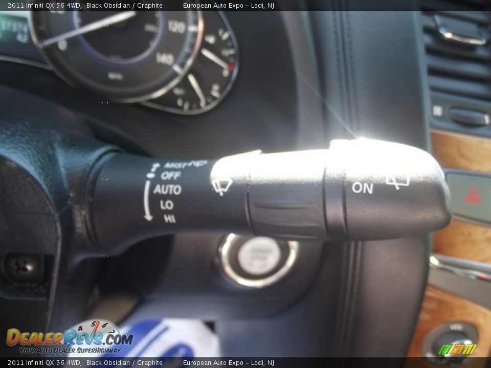 2011 Infiniti QX 56 4WD Black Obsidian / Graphite Photo #31
