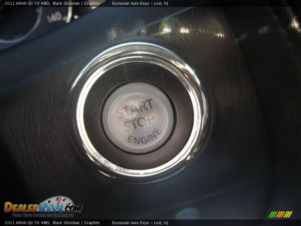 2011 Infiniti QX 56 4WD Black Obsidian / Graphite Photo #34