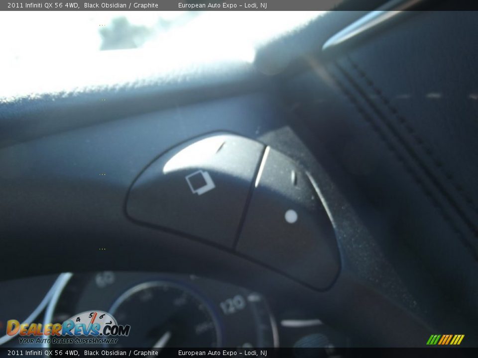 2011 Infiniti QX 56 4WD Black Obsidian / Graphite Photo #35