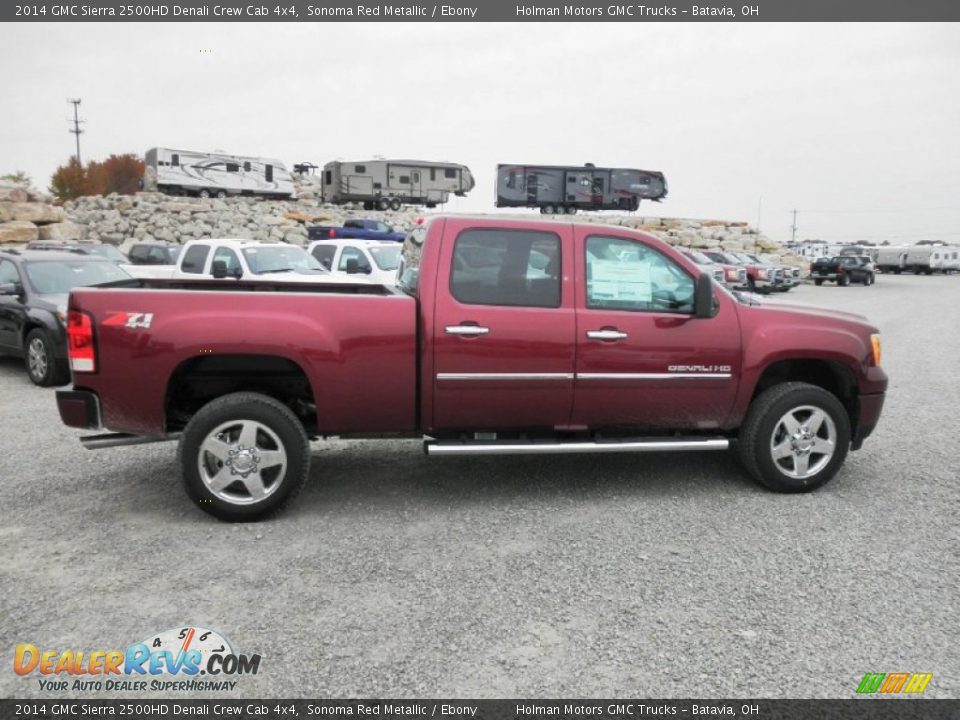 2014 GMC Sierra 2500HD Denali Crew Cab 4x4 Sonoma Red Metallic / Ebony Photo #1