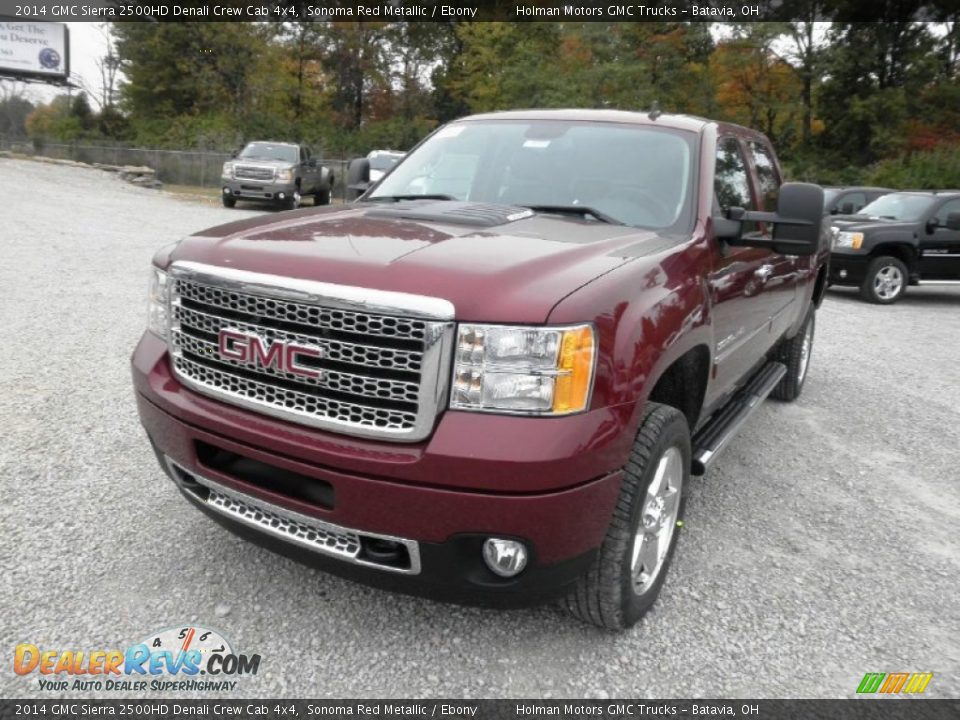 2014 GMC Sierra 2500HD Denali Crew Cab 4x4 Sonoma Red Metallic / Ebony Photo #3