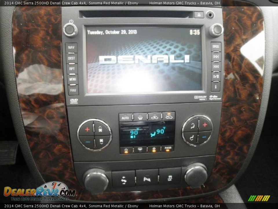 2014 GMC Sierra 2500HD Denali Crew Cab 4x4 Sonoma Red Metallic / Ebony Photo #6