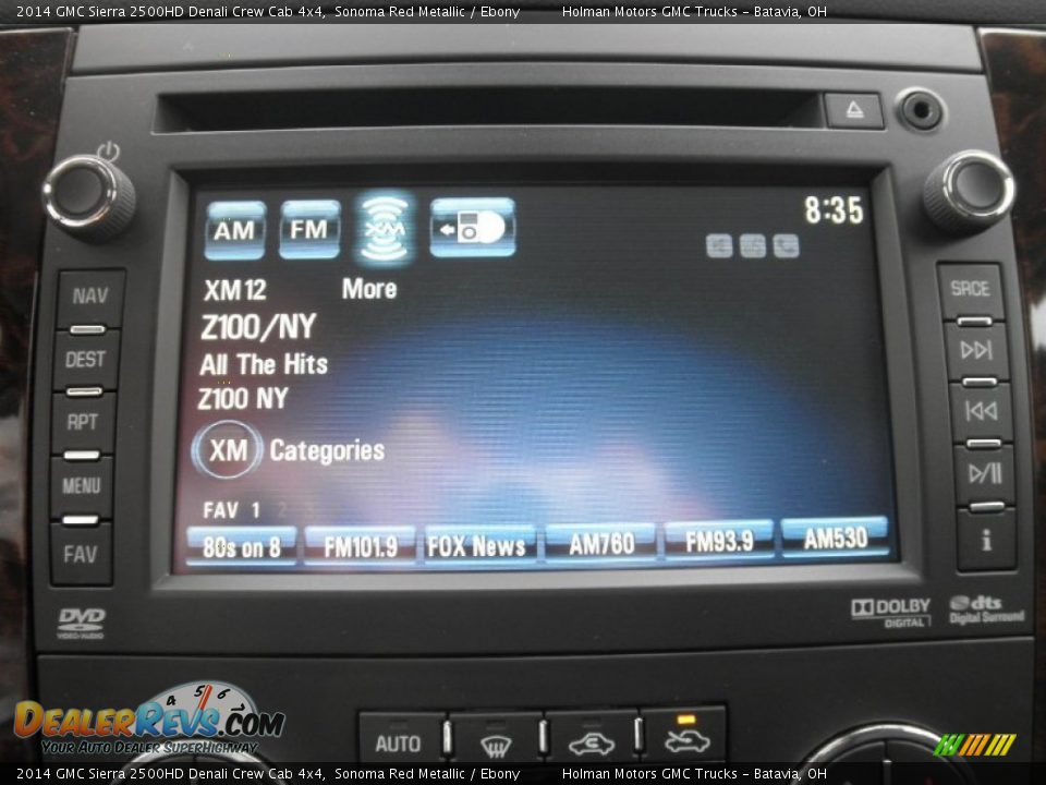 2014 GMC Sierra 2500HD Denali Crew Cab 4x4 Sonoma Red Metallic / Ebony Photo #7