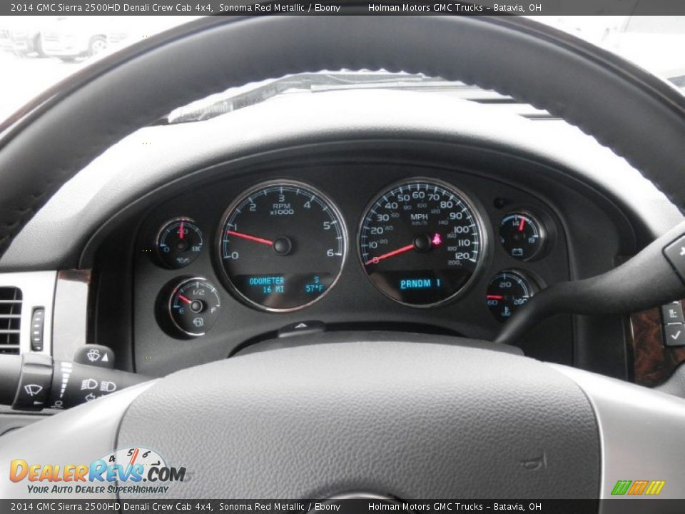 2014 GMC Sierra 2500HD Denali Crew Cab 4x4 Gauges Photo #13