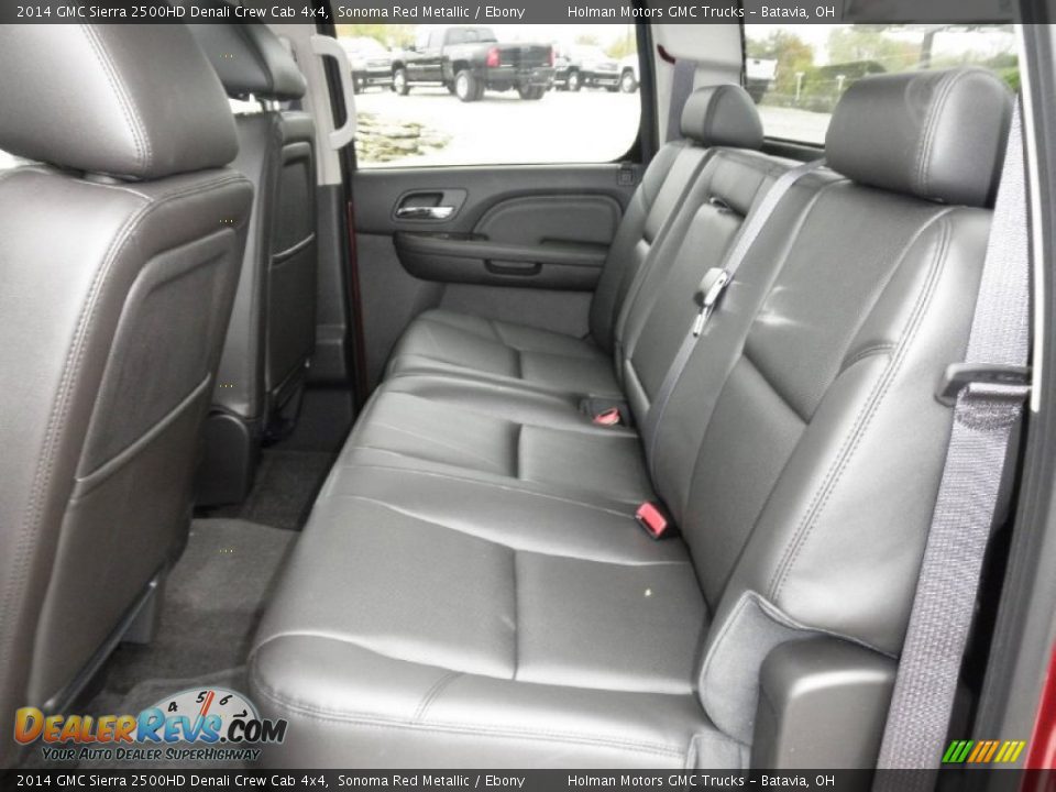 Rear Seat of 2014 GMC Sierra 2500HD Denali Crew Cab 4x4 Photo #21