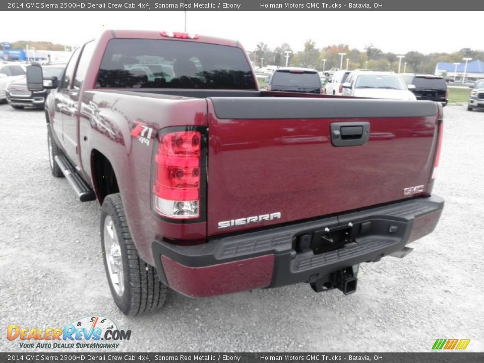 2014 GMC Sierra 2500HD Denali Crew Cab 4x4 Sonoma Red Metallic / Ebony Photo #23