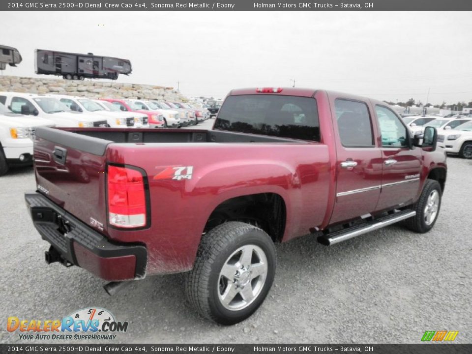 2014 GMC Sierra 2500HD Denali Crew Cab 4x4 Sonoma Red Metallic / Ebony Photo #30