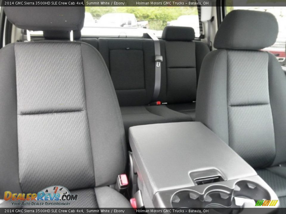 Rear Seat of 2014 GMC Sierra 3500HD SLE Crew Cab 4x4 Photo #26
