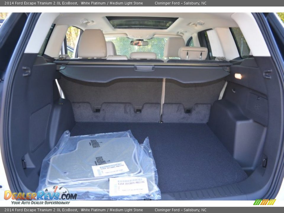 2014 Ford Escape Titanium 2.0L EcoBoost White Platinum / Medium Light Stone Photo #15