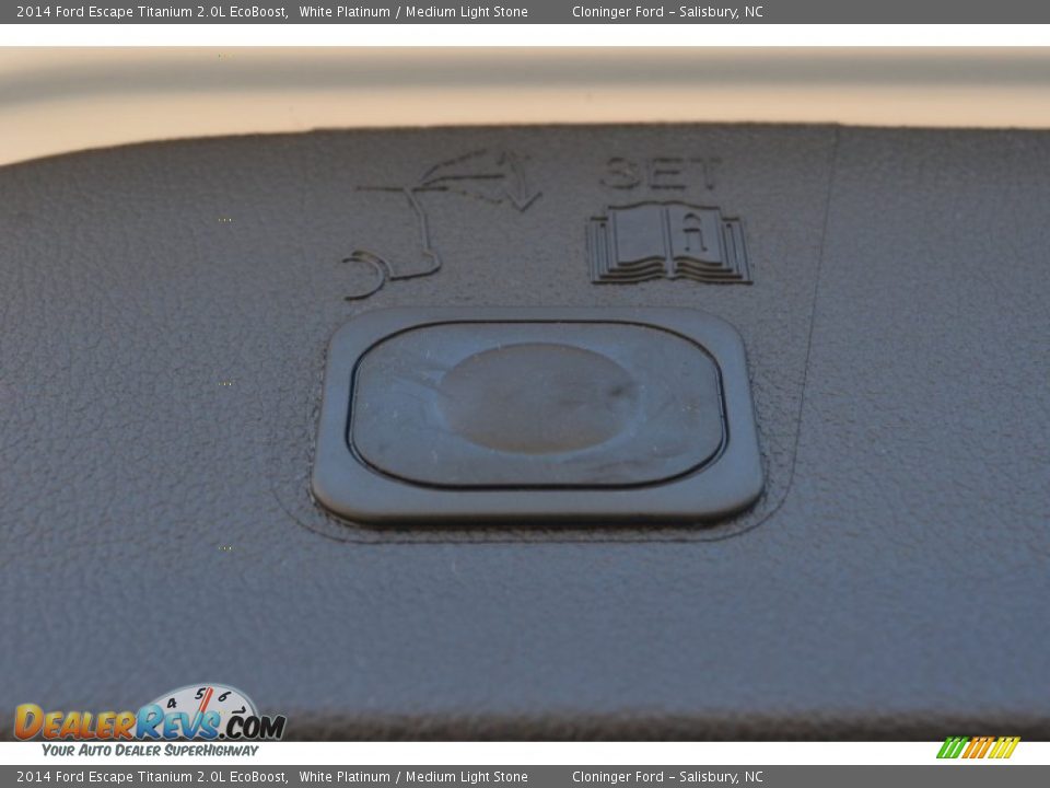 2014 Ford Escape Titanium 2.0L EcoBoost White Platinum / Medium Light Stone Photo #16