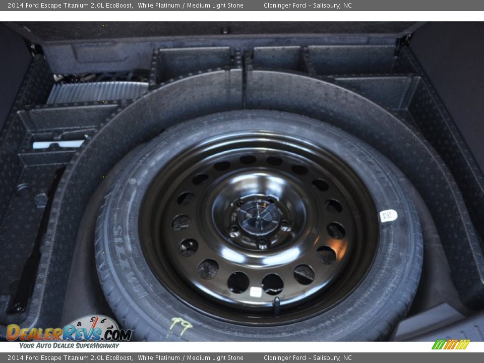2014 Ford Escape Titanium 2.0L EcoBoost White Platinum / Medium Light Stone Photo #17