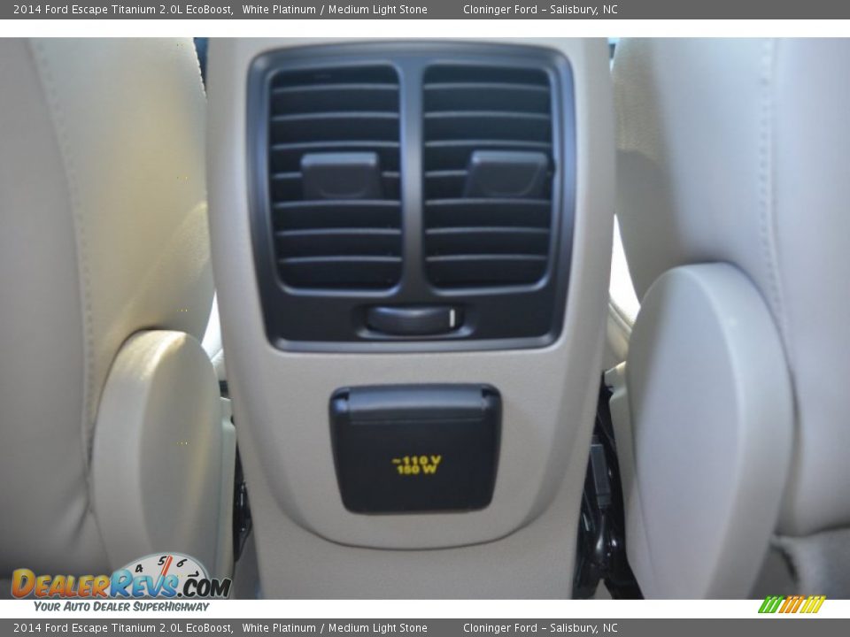 2014 Ford Escape Titanium 2.0L EcoBoost White Platinum / Medium Light Stone Photo #20