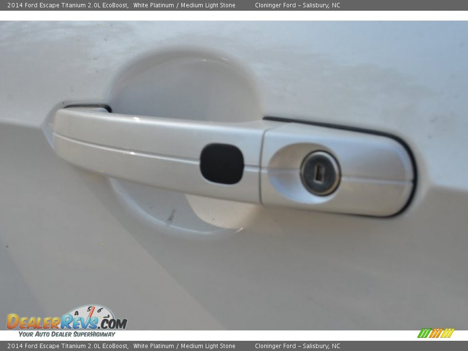 2014 Ford Escape Titanium 2.0L EcoBoost White Platinum / Medium Light Stone Photo #21