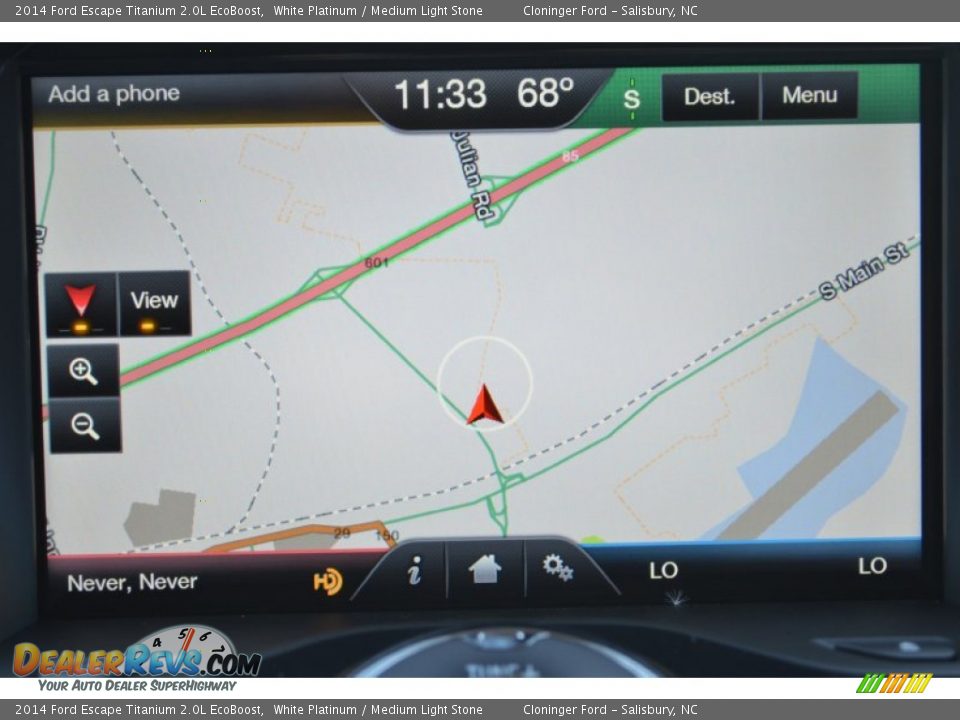 2014 Ford Escape Titanium 2.0L EcoBoost White Platinum / Medium Light Stone Photo #26