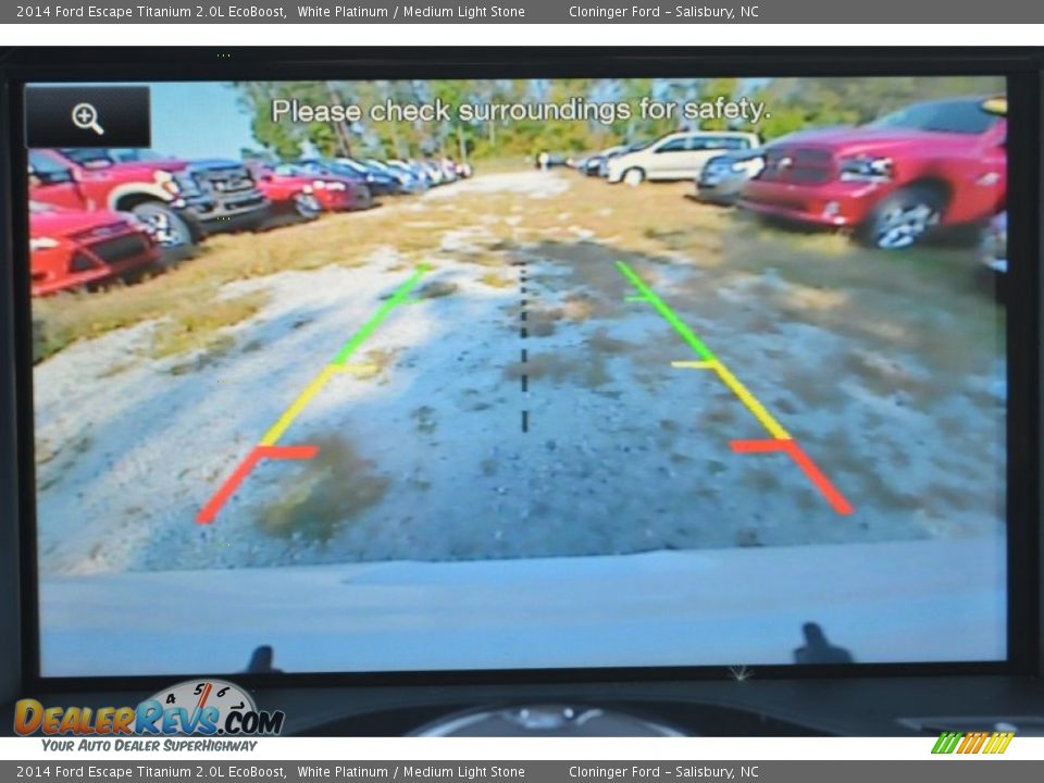 2014 Ford Escape Titanium 2.0L EcoBoost White Platinum / Medium Light Stone Photo #27