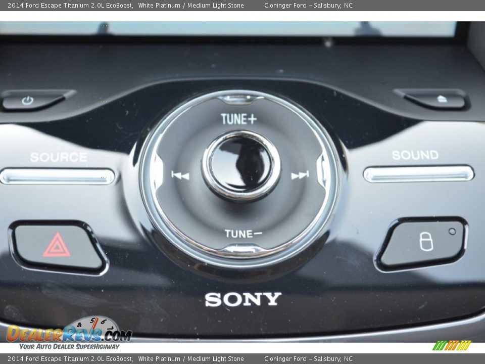 2014 Ford Escape Titanium 2.0L EcoBoost White Platinum / Medium Light Stone Photo #28