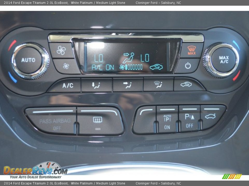 2014 Ford Escape Titanium 2.0L EcoBoost White Platinum / Medium Light Stone Photo #29