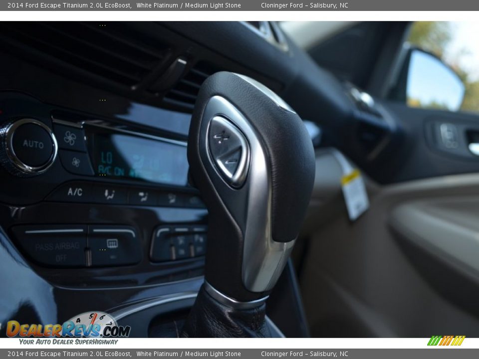 2014 Ford Escape Titanium 2.0L EcoBoost White Platinum / Medium Light Stone Photo #30