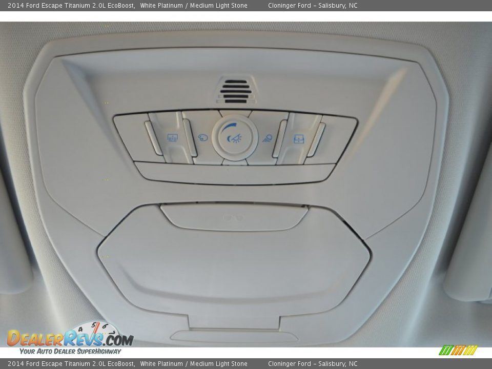 2014 Ford Escape Titanium 2.0L EcoBoost White Platinum / Medium Light Stone Photo #31