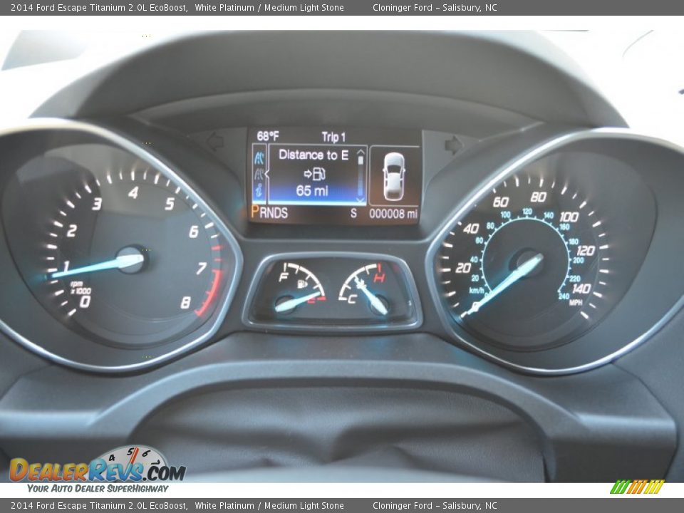 2014 Ford Escape Titanium 2.0L EcoBoost White Platinum / Medium Light Stone Photo #34