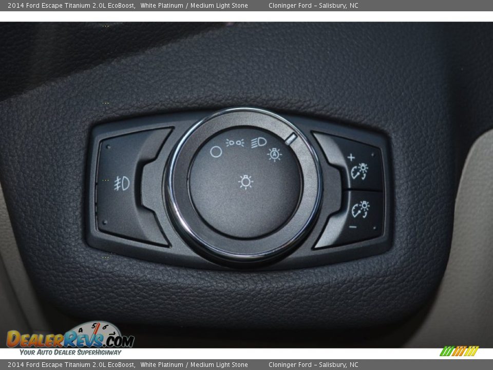 2014 Ford Escape Titanium 2.0L EcoBoost White Platinum / Medium Light Stone Photo #35