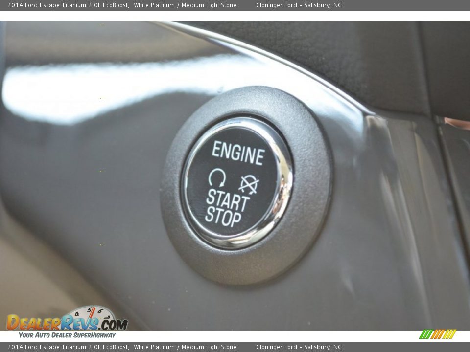 2014 Ford Escape Titanium 2.0L EcoBoost White Platinum / Medium Light Stone Photo #36