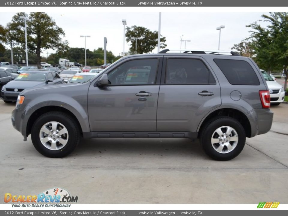 2012 Ford Escape Limited V6 Sterling Gray Metallic / Charcoal Black Photo #2