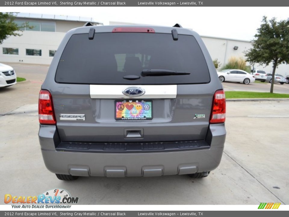 2012 Ford Escape Limited V6 Sterling Gray Metallic / Charcoal Black Photo #4
