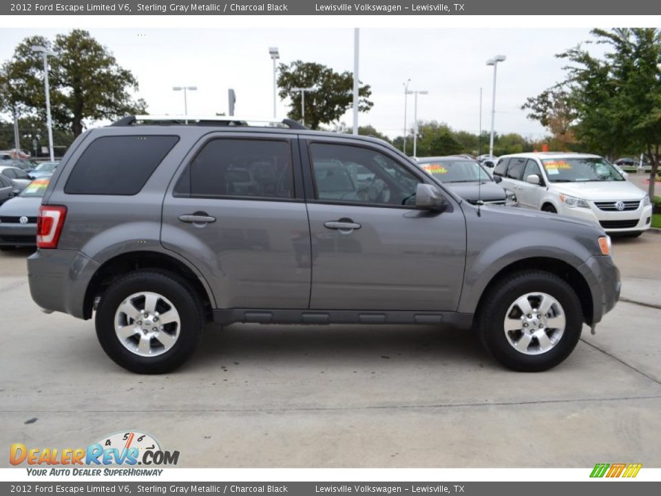 2012 Ford Escape Limited V6 Sterling Gray Metallic / Charcoal Black Photo #6