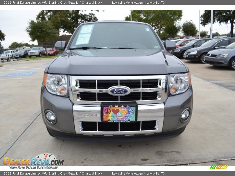 2012 Ford Escape Limited V6 Sterling Gray Metallic / Charcoal Black Photo #8