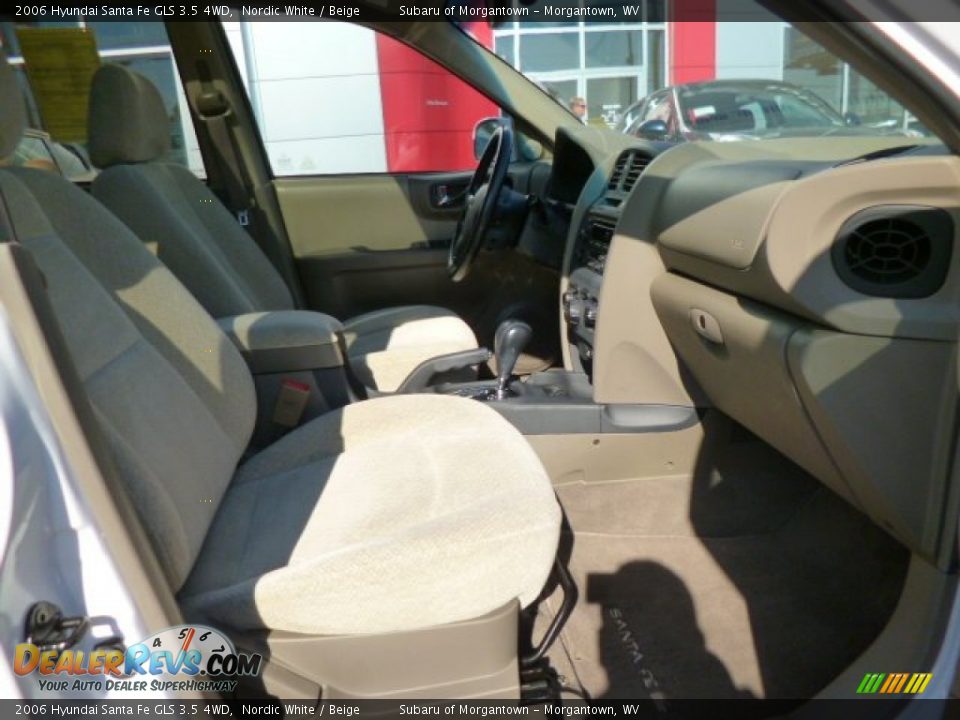 2006 Hyundai Santa Fe GLS 3.5 4WD Nordic White / Beige Photo #4