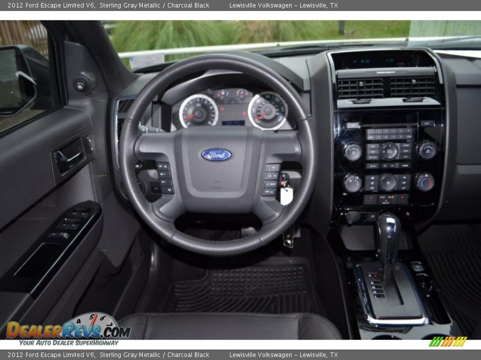 2012 Ford Escape Limited V6 Sterling Gray Metallic / Charcoal Black Photo #15