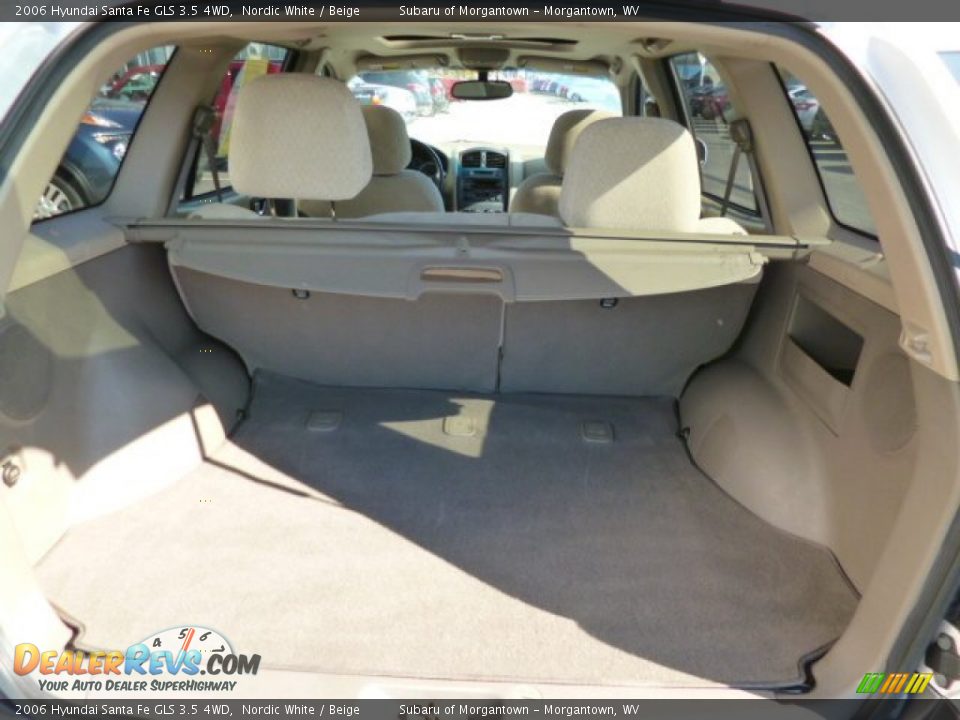 2006 Hyundai Santa Fe GLS 3.5 4WD Nordic White / Beige Photo #14