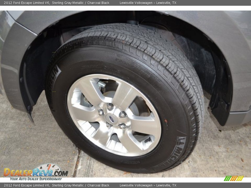 2012 Ford Escape Limited V6 Sterling Gray Metallic / Charcoal Black Photo #22