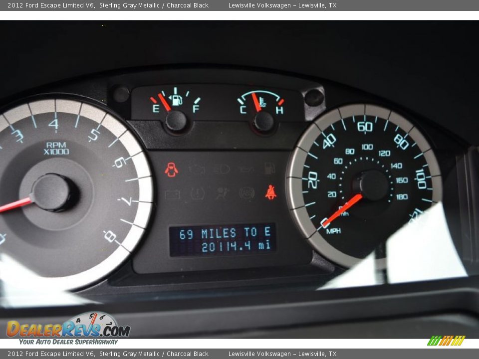 2012 Ford Escape Limited V6 Sterling Gray Metallic / Charcoal Black Photo #23