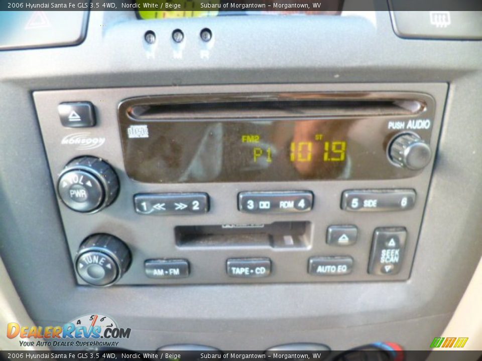 2006 Hyundai Santa Fe GLS 3.5 4WD Nordic White / Beige Photo #19