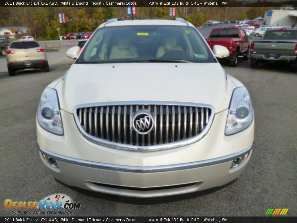 2011 Buick Enclave CXL AWD White Diamond Tricoat / Cashmere/Cocoa Photo #2