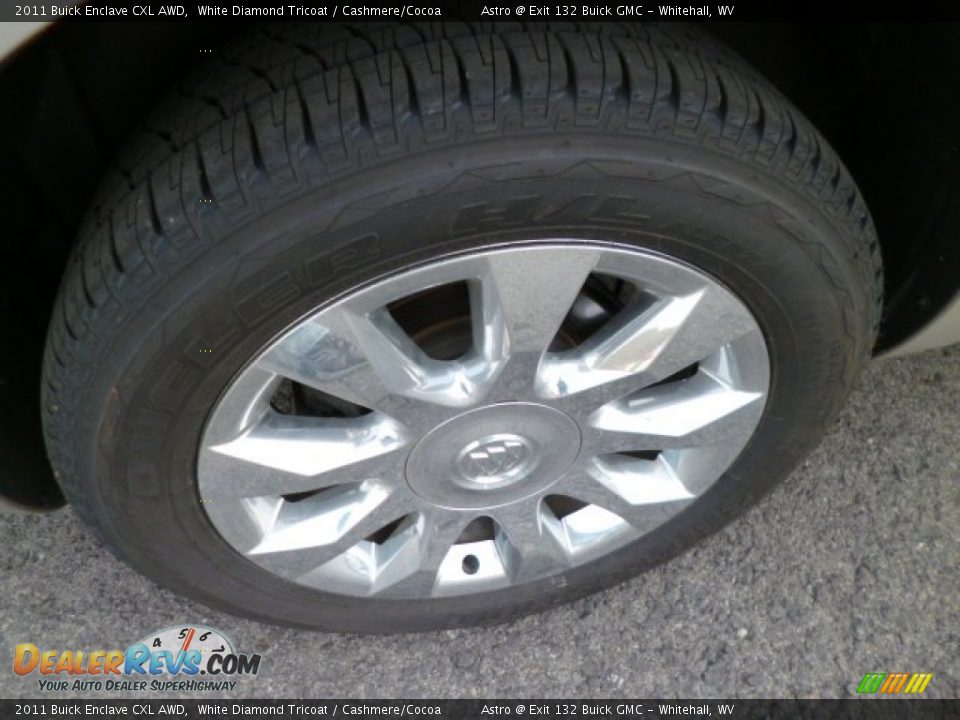 2011 Buick Enclave CXL AWD White Diamond Tricoat / Cashmere/Cocoa Photo #8