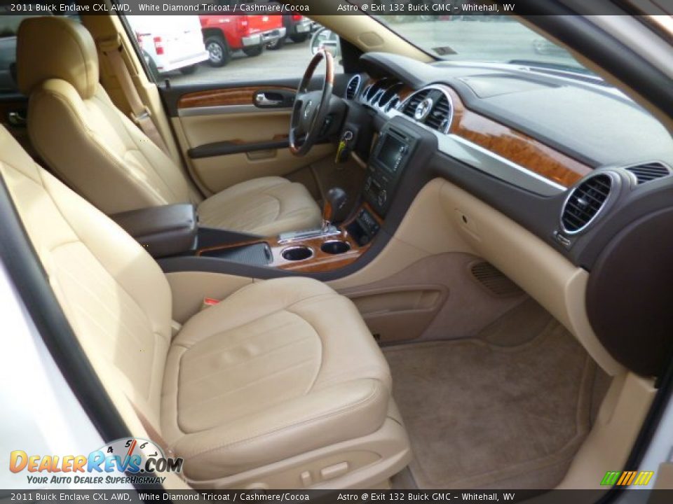 2011 Buick Enclave CXL AWD White Diamond Tricoat / Cashmere/Cocoa Photo #9