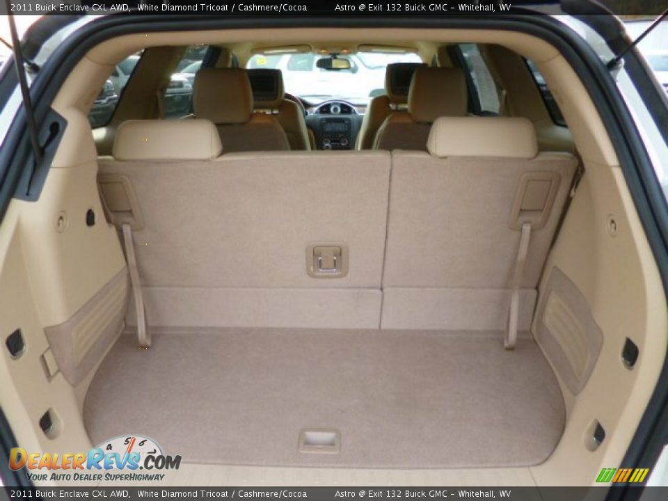 2011 Buick Enclave CXL AWD White Diamond Tricoat / Cashmere/Cocoa Photo #12
