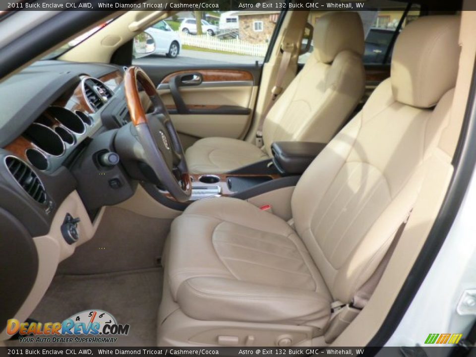 2011 Buick Enclave CXL AWD White Diamond Tricoat / Cashmere/Cocoa Photo #15
