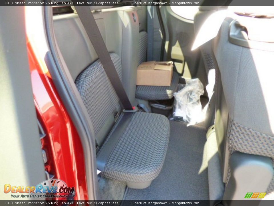 2013 Nissan Frontier SV V6 King Cab 4x4 Lava Red / Graphite Steel Photo #10
