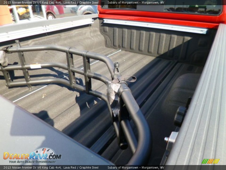 2013 Nissan Frontier SV V6 King Cab 4x4 Lava Red / Graphite Steel Photo #11