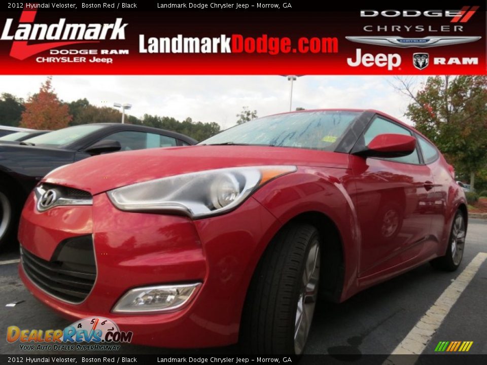 2012 Hyundai Veloster Boston Red / Black Photo #1