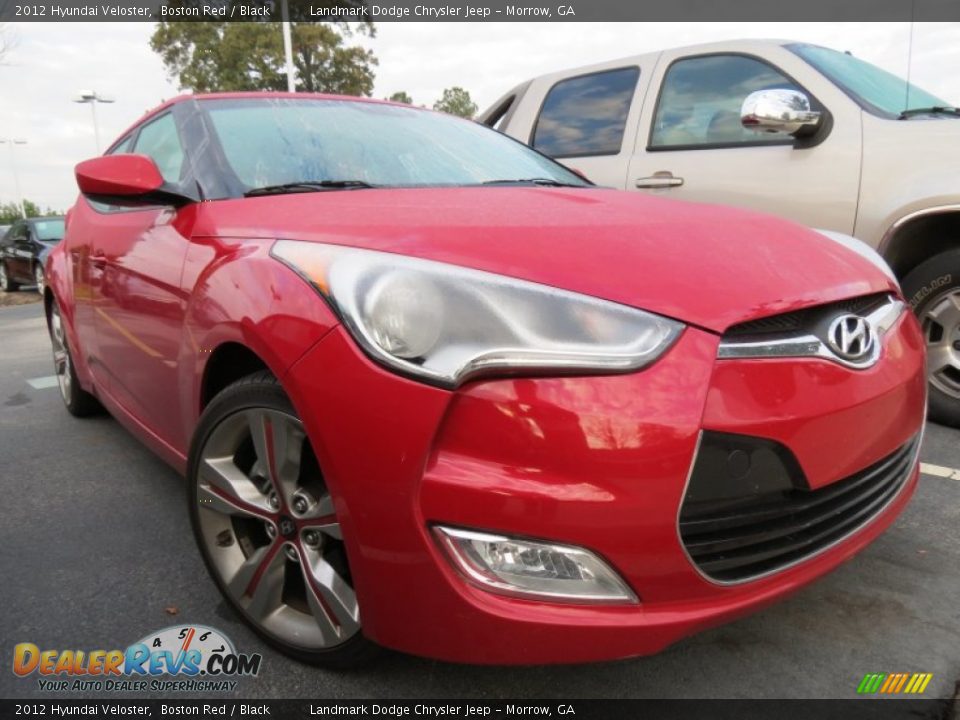 2012 Hyundai Veloster Boston Red / Black Photo #4