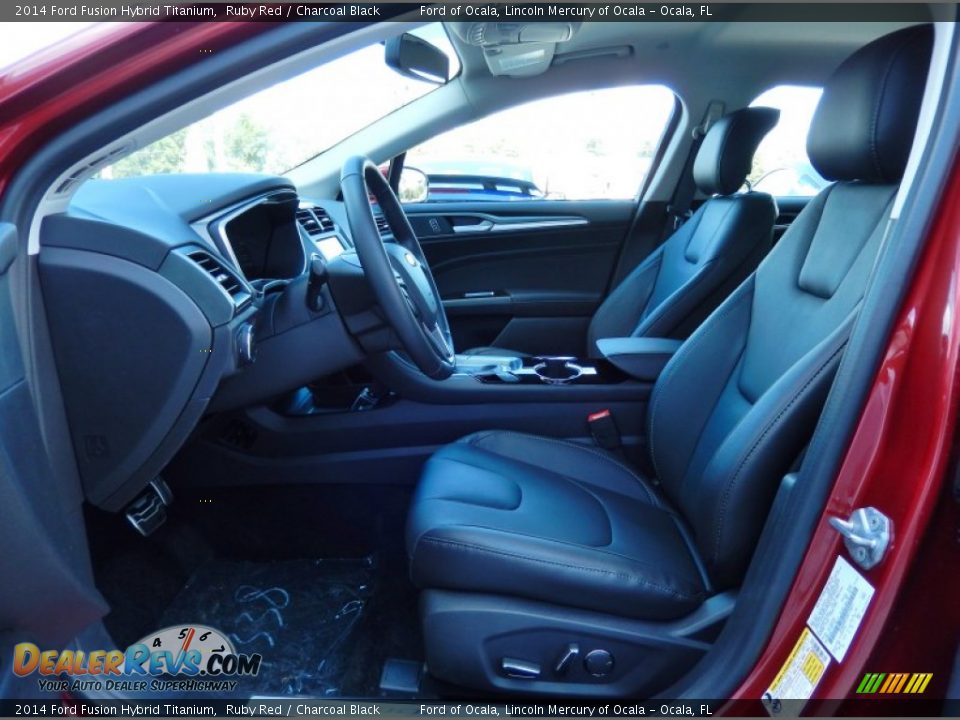 Front Seat of 2014 Ford Fusion Hybrid Titanium Photo #7