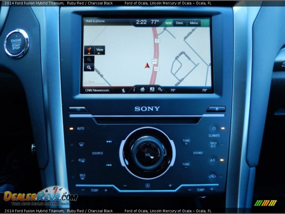 Navigation of 2014 Ford Fusion Hybrid Titanium Photo #11
