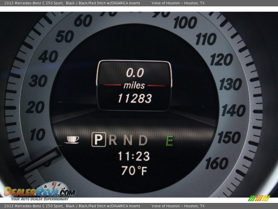 2013 Mercedes-Benz C 250 Sport Black / Black/Red Stitch w/DINAMICA Inserts Photo #33