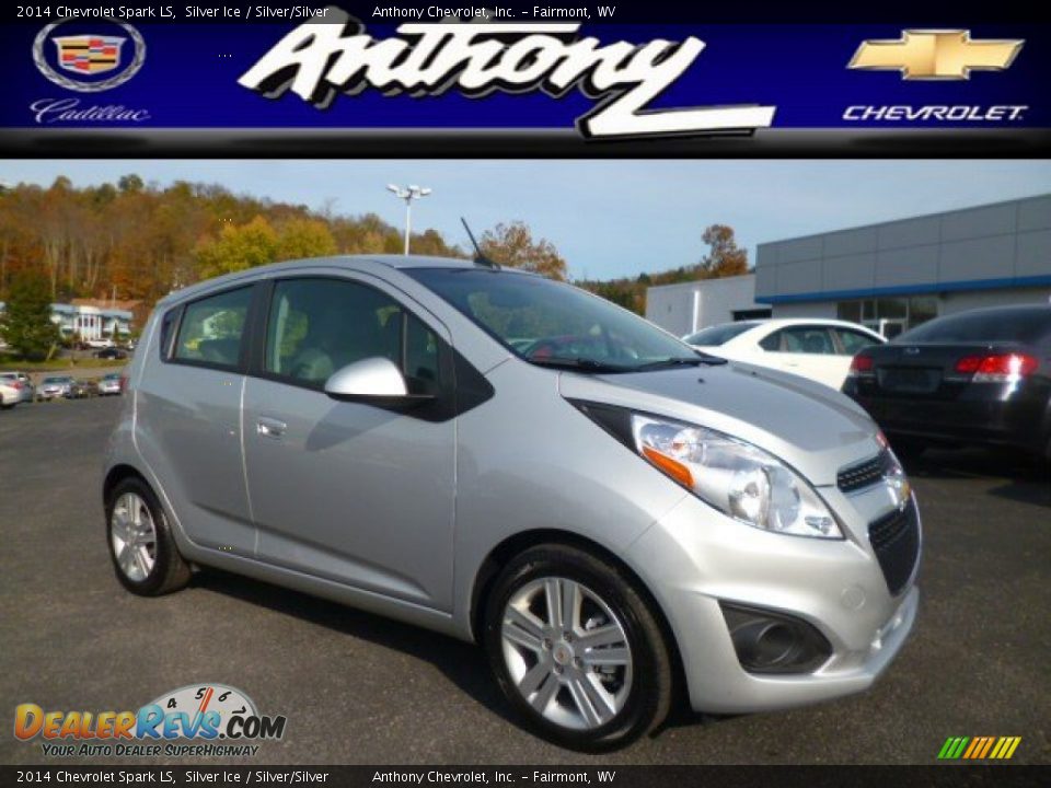 2014 Chevrolet Spark LS Silver Ice / Silver/Silver Photo #1