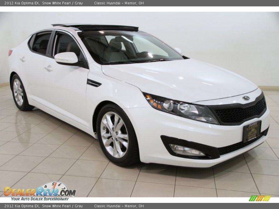 2012 Kia Optima EX Snow White Pearl / Gray Photo #1